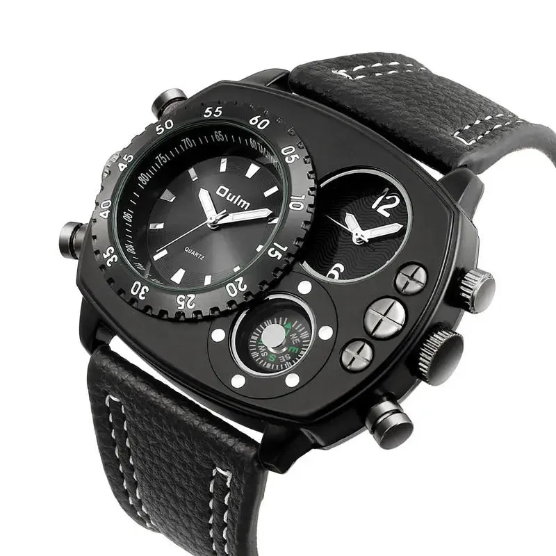 Sporty Men's Watches: Quartz Movement, Durable Glass, Comfortable Strap