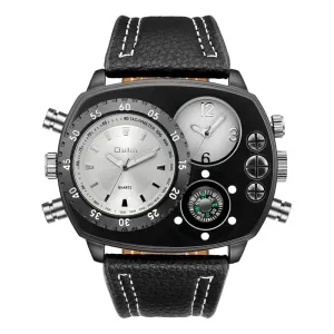 Sporty Men's Watches: Quartz Movement, Durable Glass, Comfortable Strap
