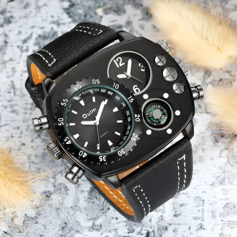 Sporty Men's Watches: Quartz Movement, Durable Glass, Comfortable Strap
