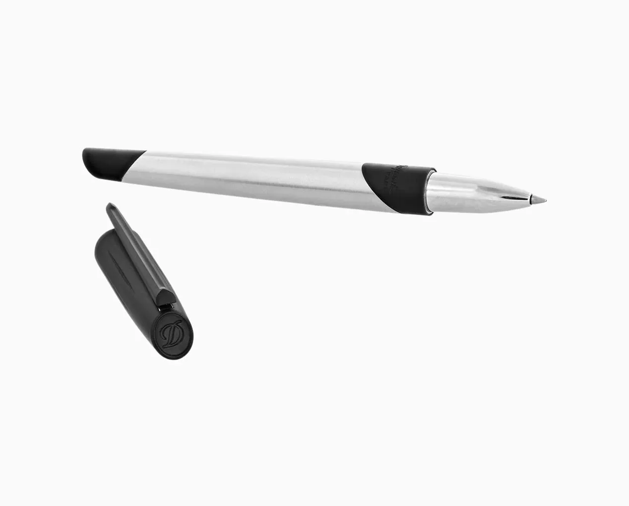 S.T. Dupont Defi Millenium Chrome & Black Rollerball Pen