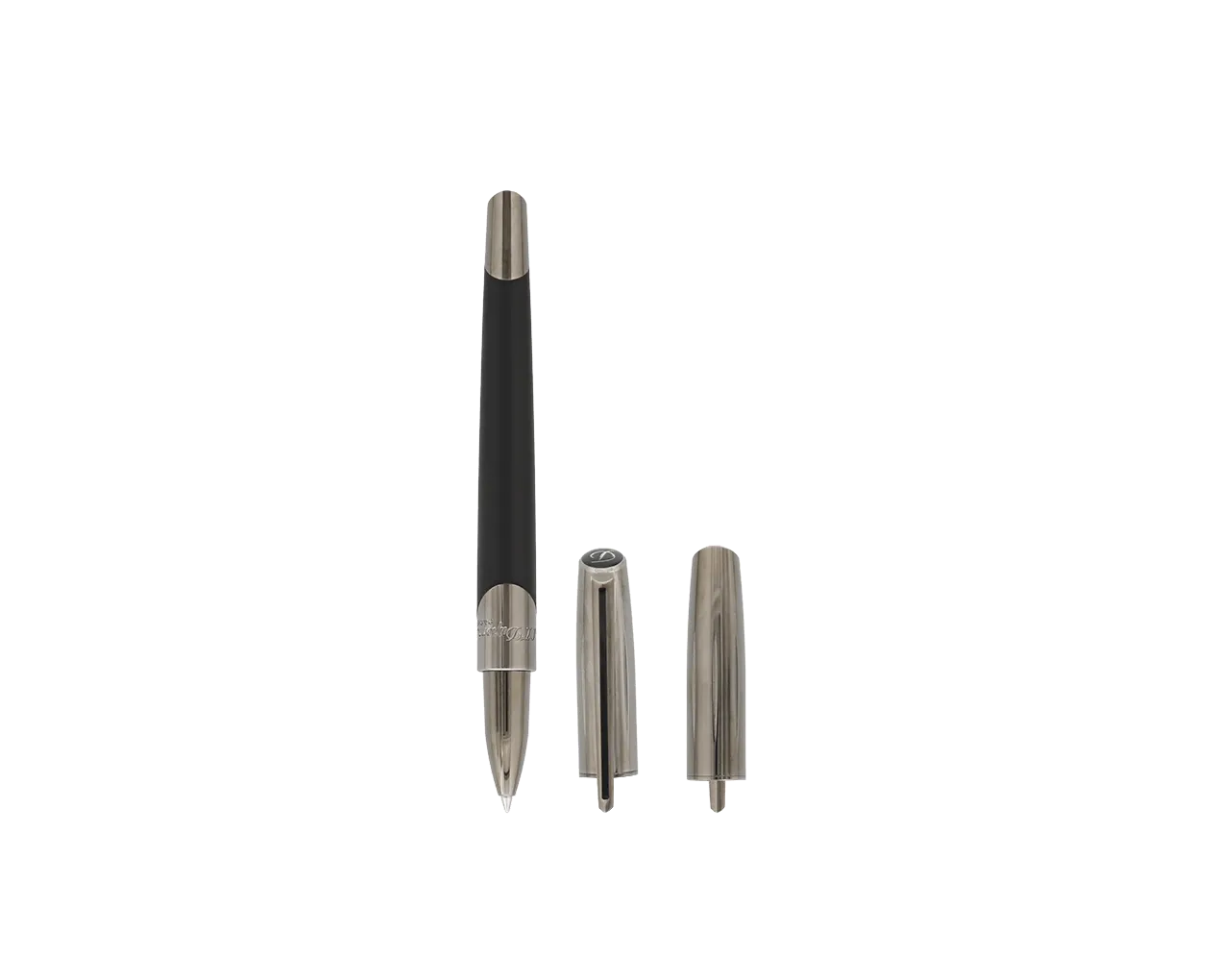 S.T. Dupont Defi Millenium Gunmetal & Matte Black Rollerball Pen