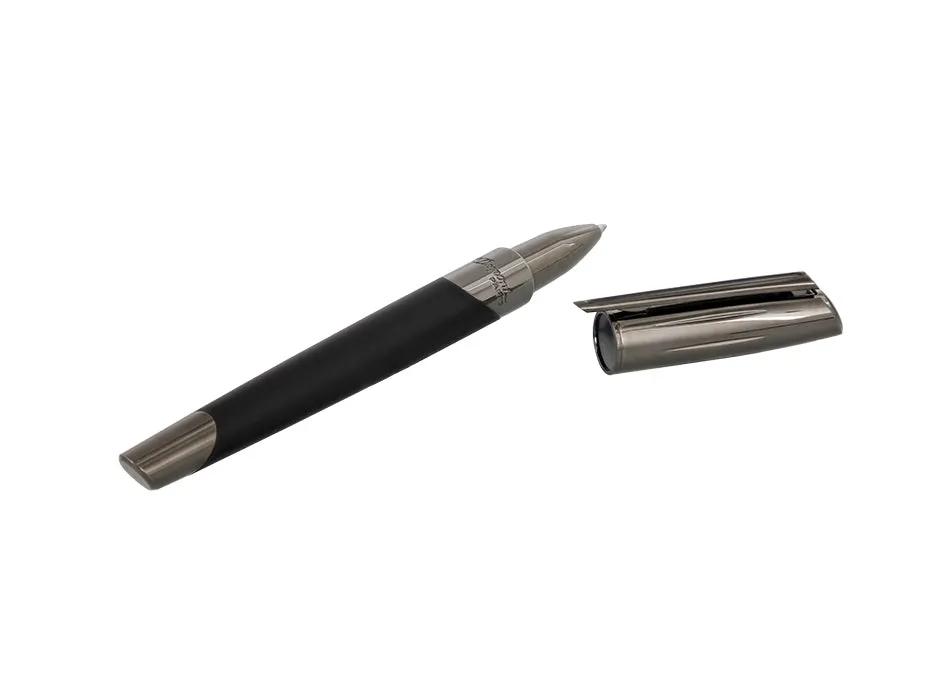 S.T. Dupont Defi Millenium Gunmetal & Matte Black Rollerball Pen