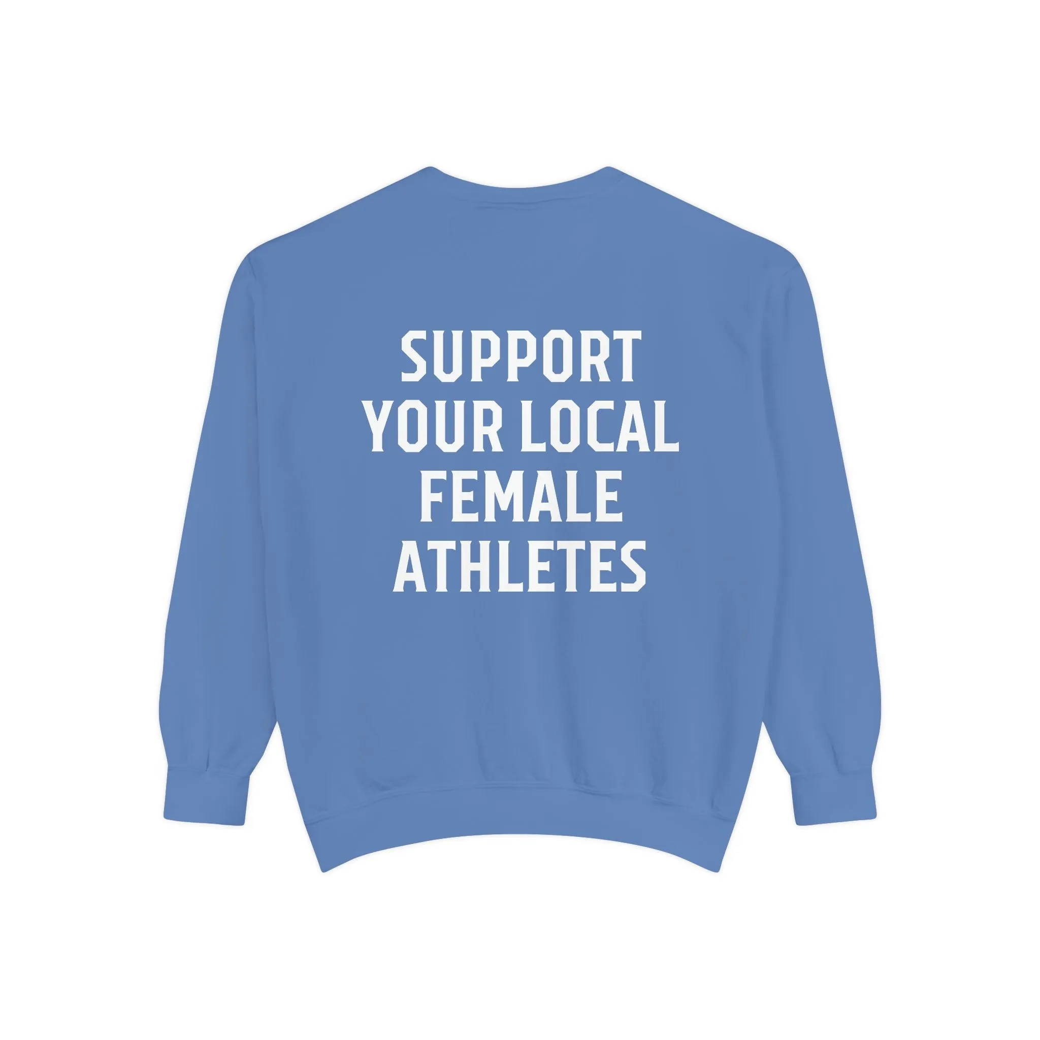 Support Your Local Female Athletes Adult Crewneck Sweatshirt