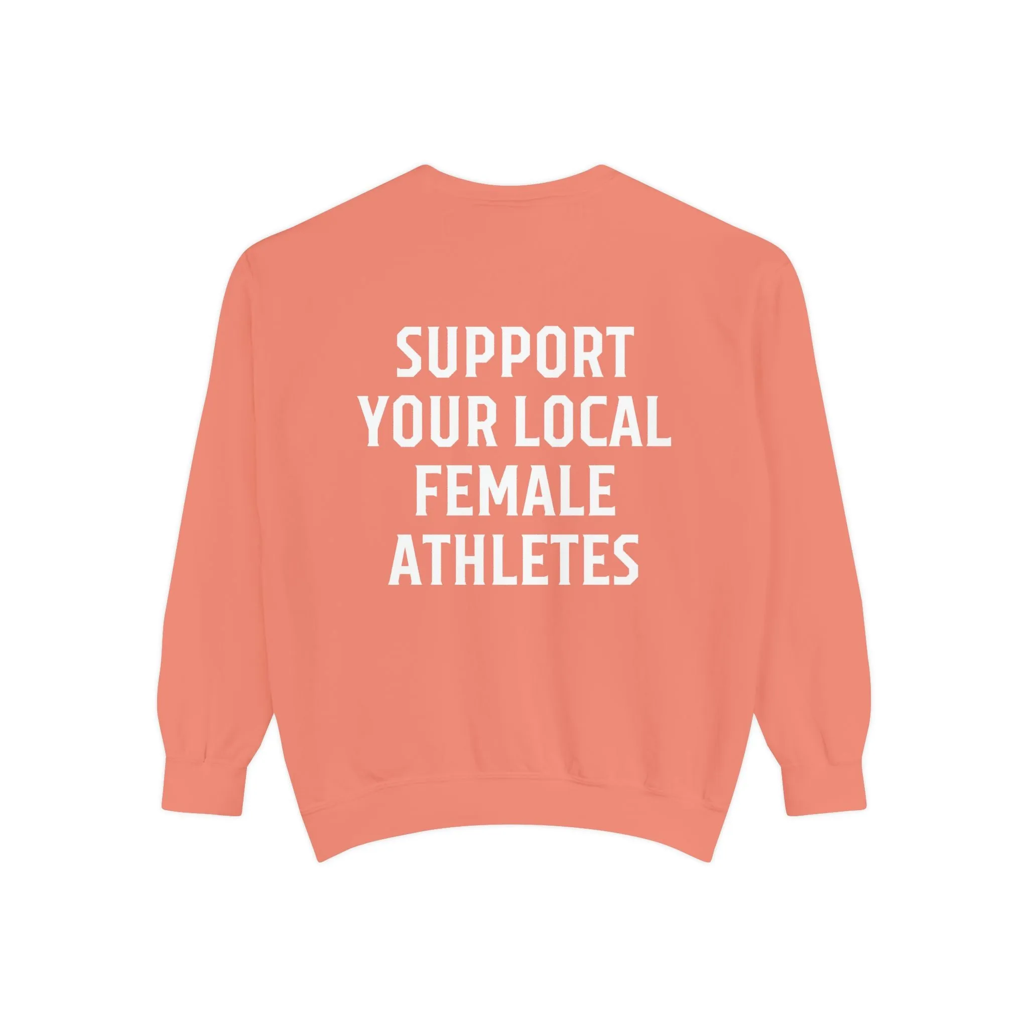 Support Your Local Female Athletes Adult Crewneck Sweatshirt