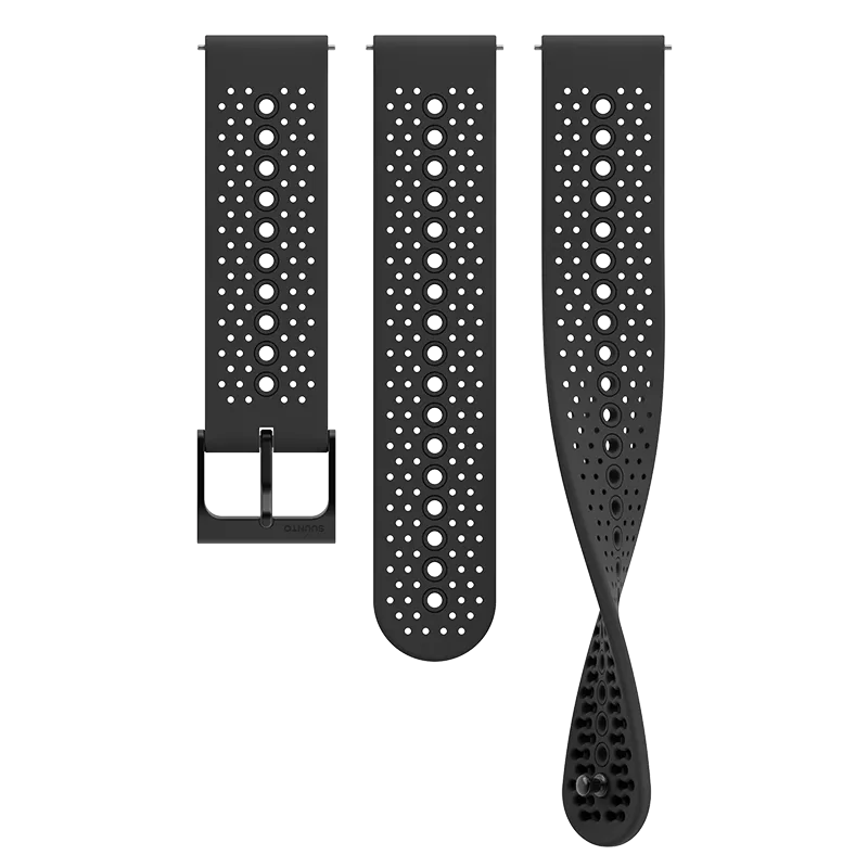 Suunto 22mm Athletic 1 Silicone Strap All Black S M