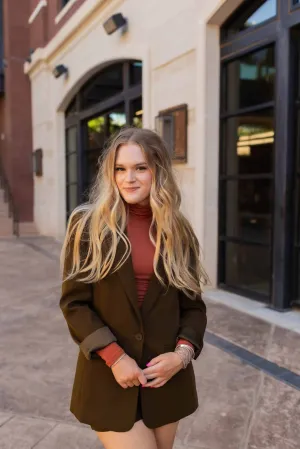 Tailored Single Button Blazer