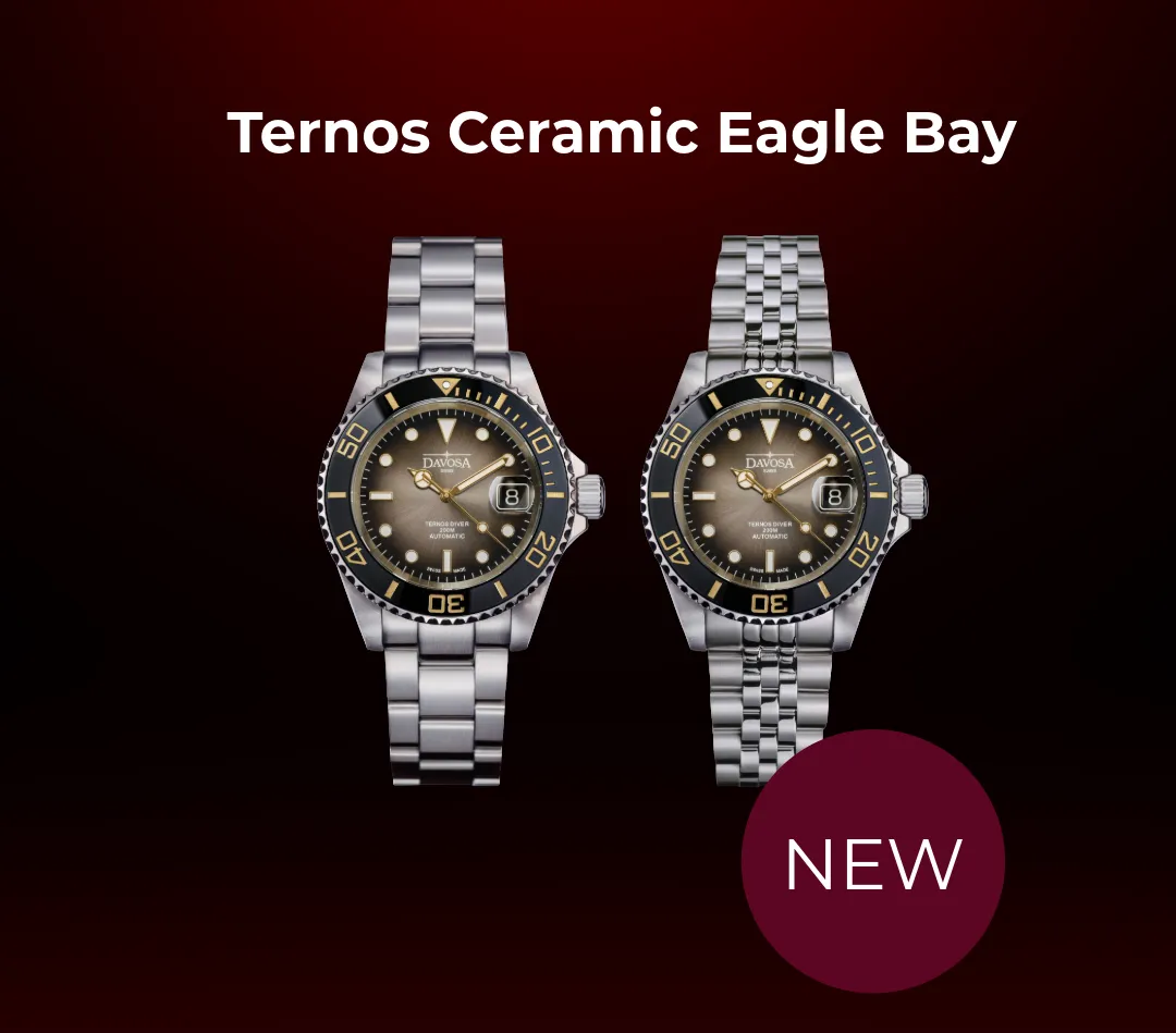Ternos Ceramic Automatic 200m Swiss-Made Eagle Bay Unisex Diver Watch 16155506 Limited Edition