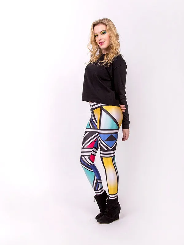 TILTED FRIDAY Ndebele Leggings