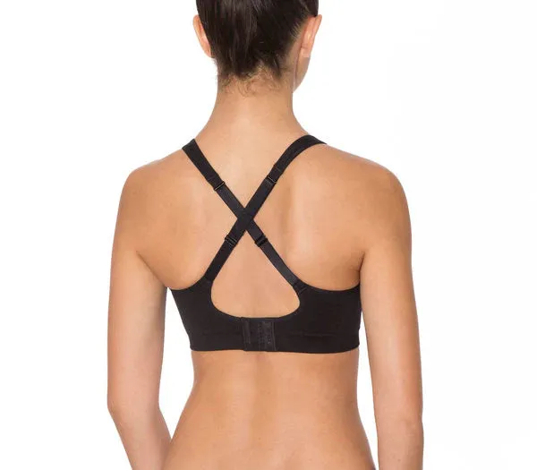 Triaction Ultra Seamfree Crop Top - Black