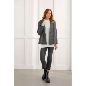 Tribal Double Breast Knit Blazer