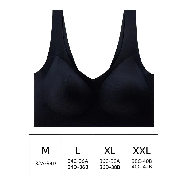 Ultra-Thin Seamless Push-Up Bra: Comfortable Support for Yoga and Sleep