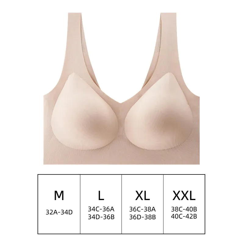 Ultra-Thin Seamless Push-Up Bra: Comfortable Support for Yoga and Sleep