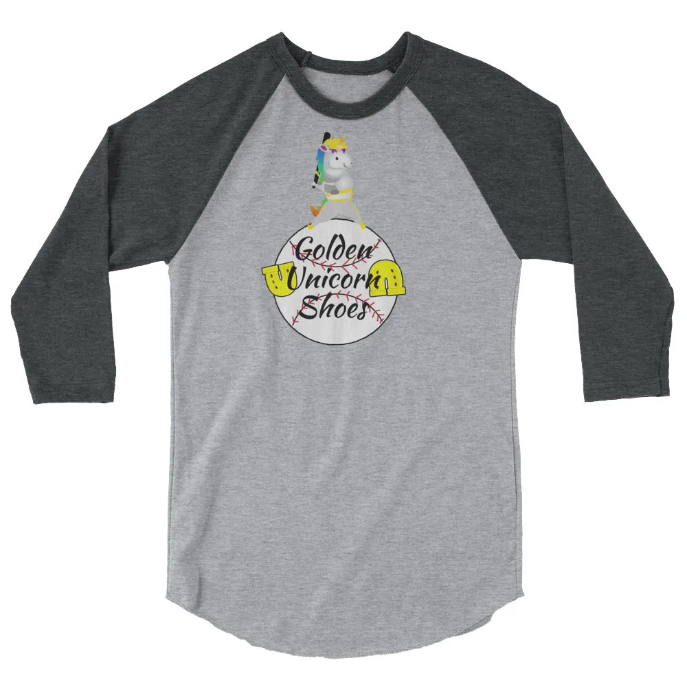 Unicorn Baseball League Golden Unicorn Shoes Team Shirt by Sovereign