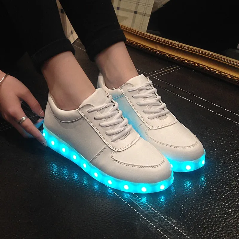 USB Charger Glowing Sneakers Children Led Casual Shoes Breathable Shoes