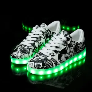 USB Charger Glowing Sneakers Children Led Casual Shoes Breathable Shoes