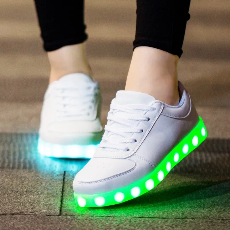 USB Charger Glowing Sneakers Children Led Casual Shoes Breathable Shoes
