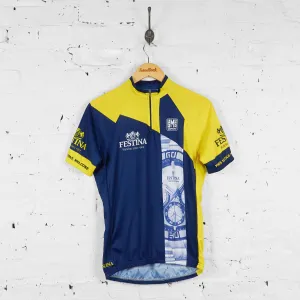 Vintage Festina Watches Cycling Jersey - Blue - L