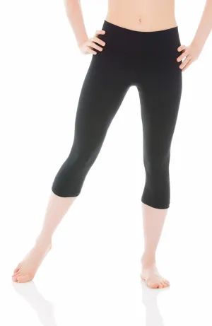 Wide Waistband Capri Leggings - Adult