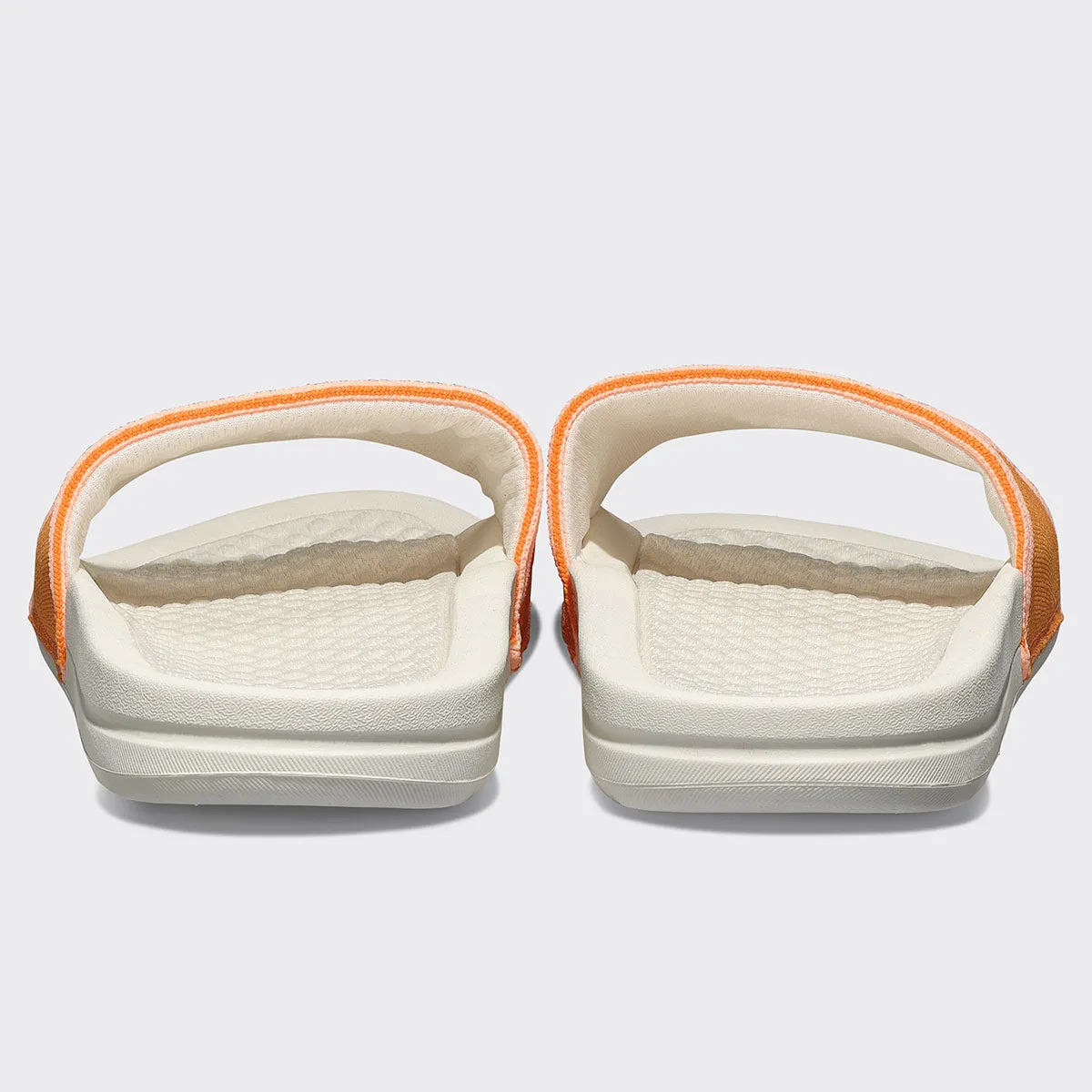 Women's | Big Logo TechLoom Slide | Ivory / Orange / Neon Peach