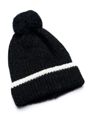 WOMEN'S FUR STRIPE BEANIE