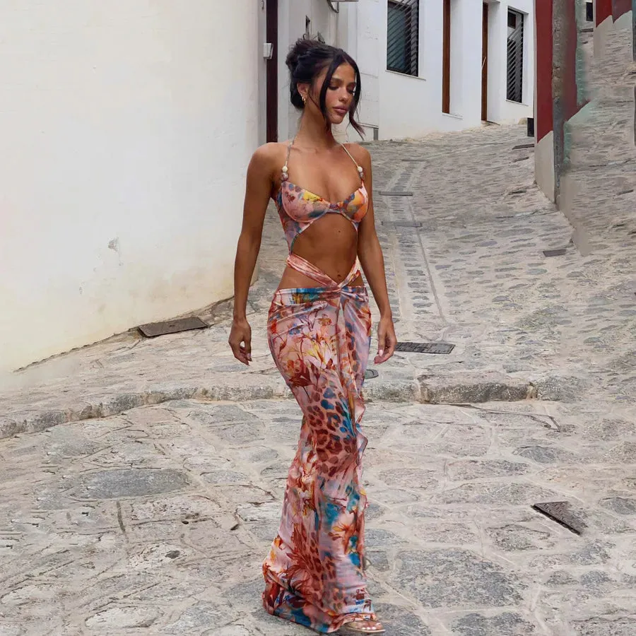 Women's Lady Sexy Printing 1 PCS/Package Bikinis Swimwear