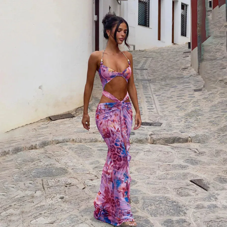 Women's Lady Sexy Printing 1 PCS/Package Bikinis Swimwear