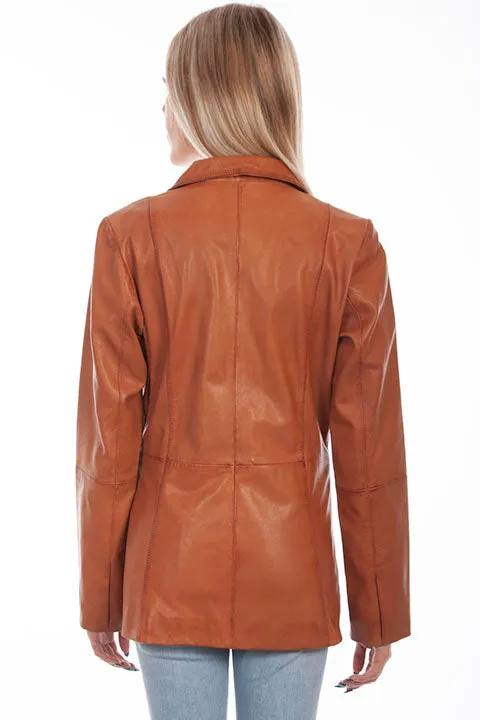 Women's Leather Jacket Collection: Scully Classic Tailored Blazer