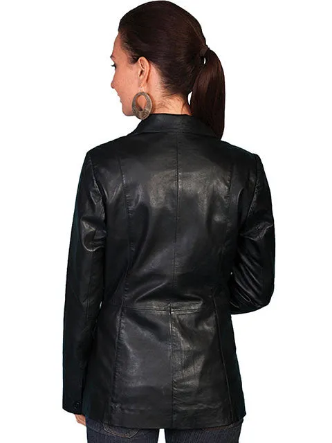 Women's Leather Jacket Collection: Scully Classic Tailored Blazer