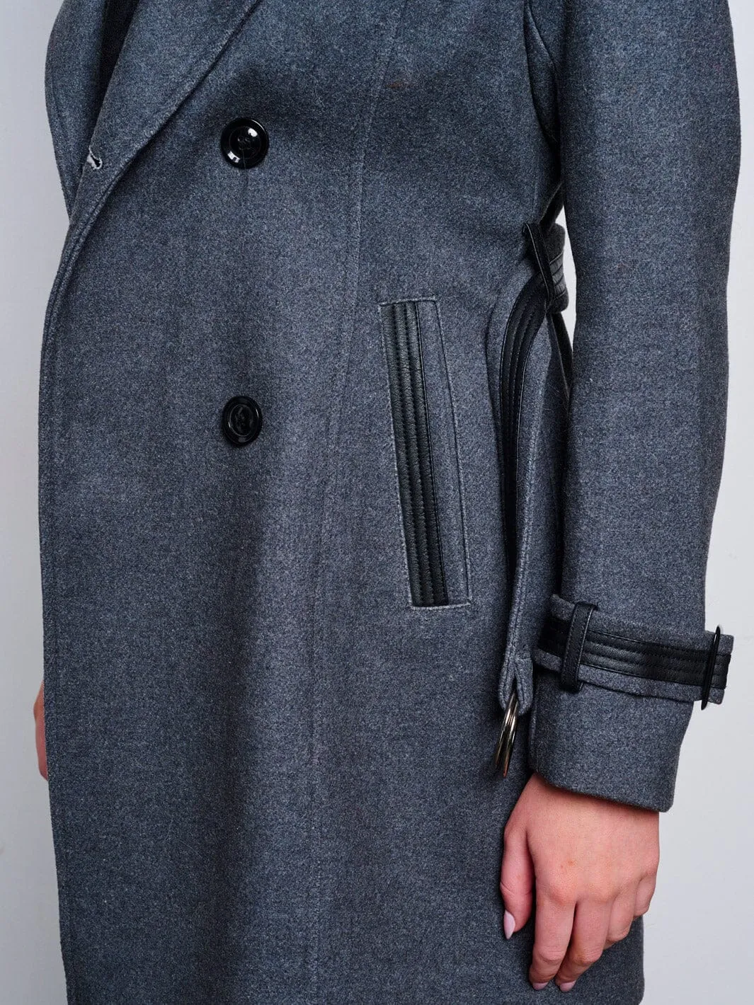 WOMEN'S LONG SLEEVE BUTTON UP REMOVABLE HOODIE JACKET