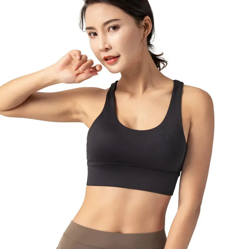 Women's Sexy Breathable Quick Dry Crop Top - Padded Super Sports Bra for Fitness, Yoga & Gym