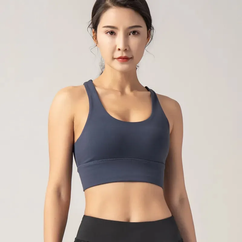 Women's Sexy Breathable Quick Dry Crop Top - Padded Super Sports Bra for Fitness, Yoga & Gym