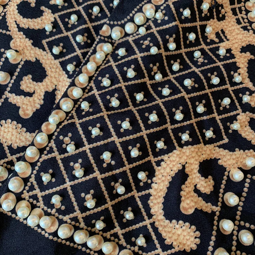 Women's Shawl Collar Embroidered Beaded Jacket V-Neck Vintage Ladies Outwear Coat