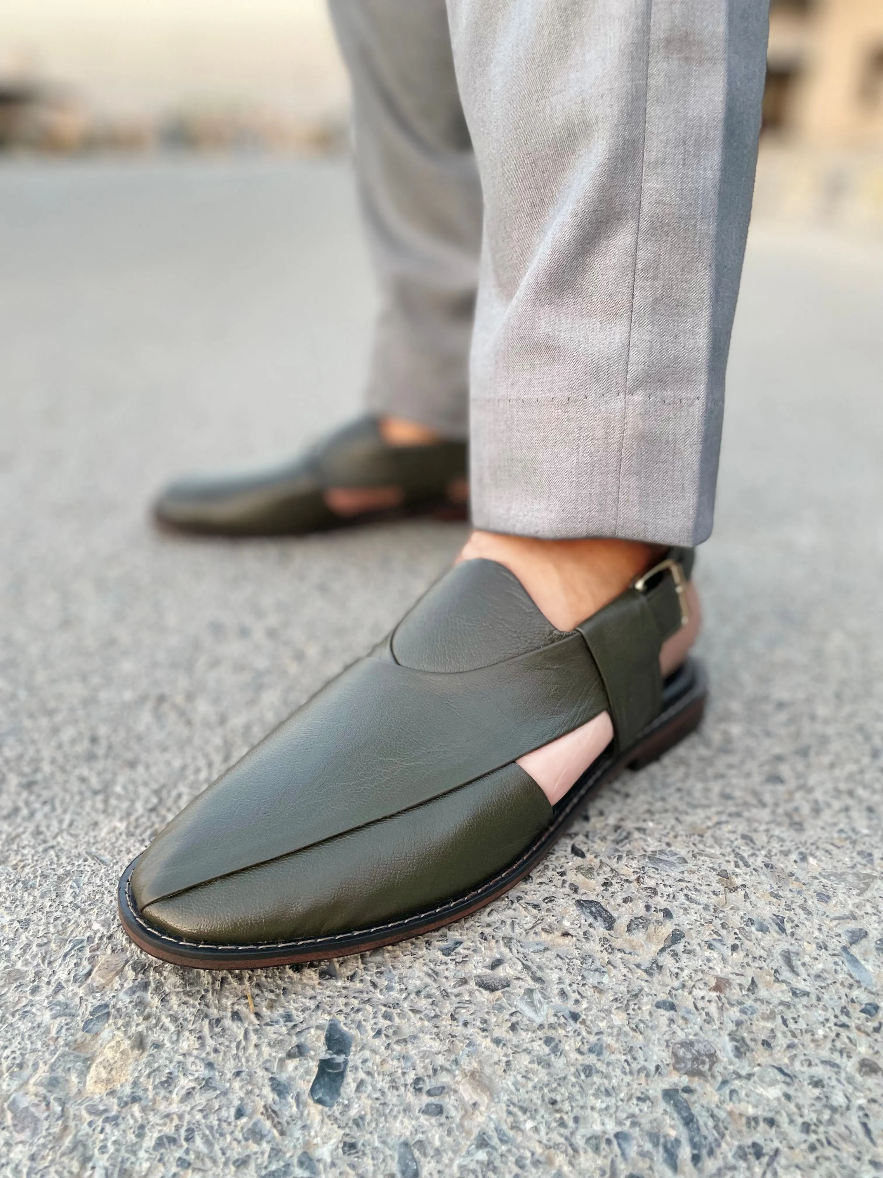 WS Pure leather Handmade Peshawari Sandal WS-377