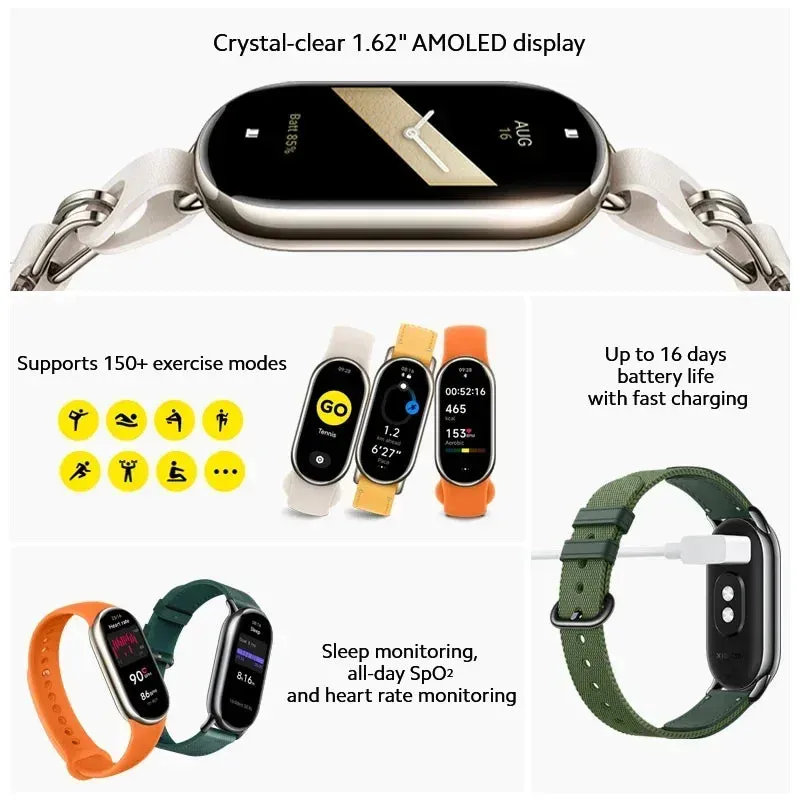XIAOMI Band 8 1.62" AMOLED Smart Fitness Band
