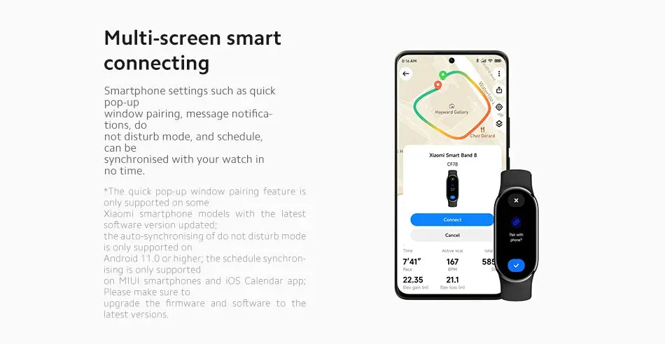 XIAOMI Band 8 1.62" AMOLED Smart Fitness Band