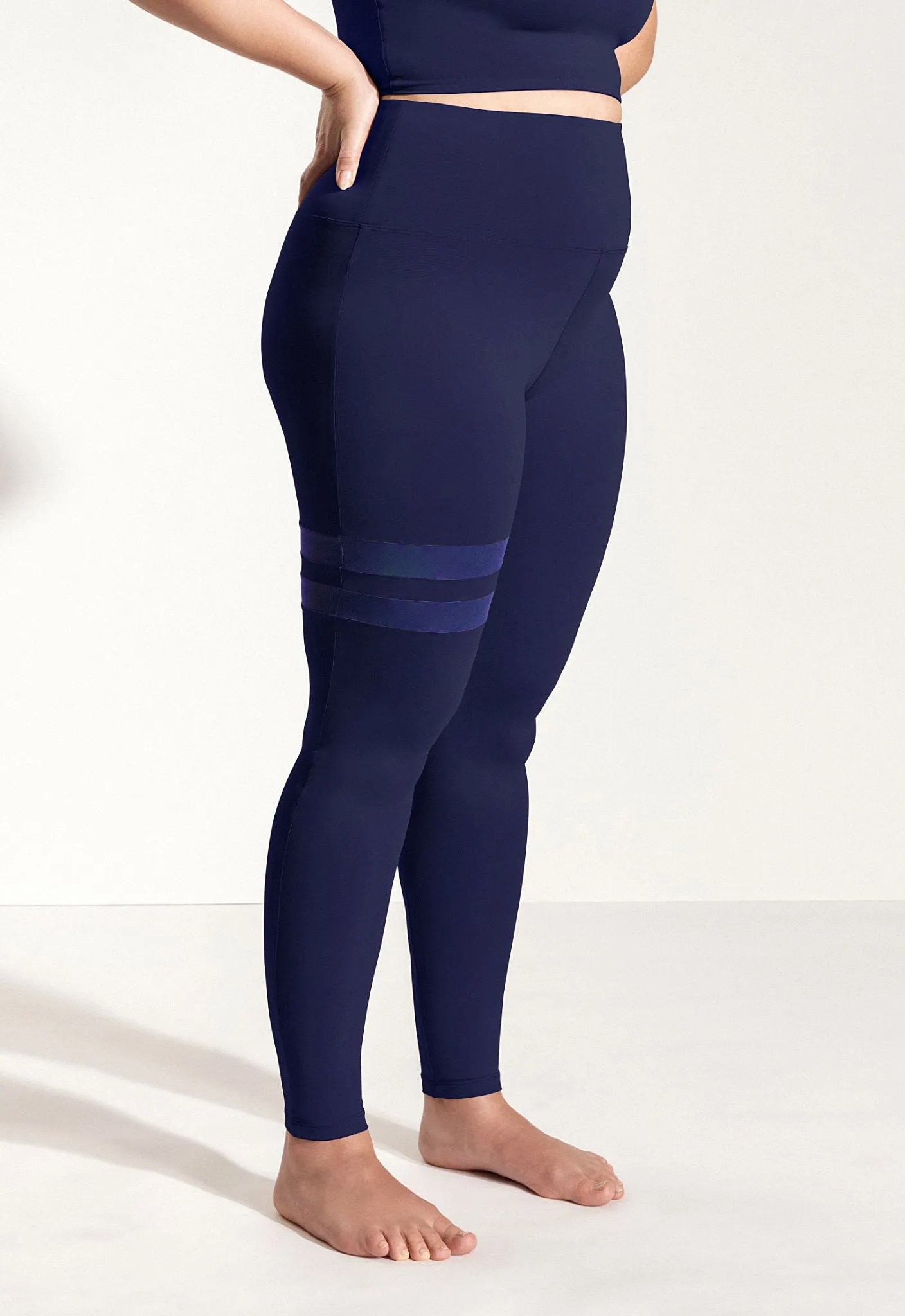 Yoga Leggings „Larimar “ in Dunkelblau