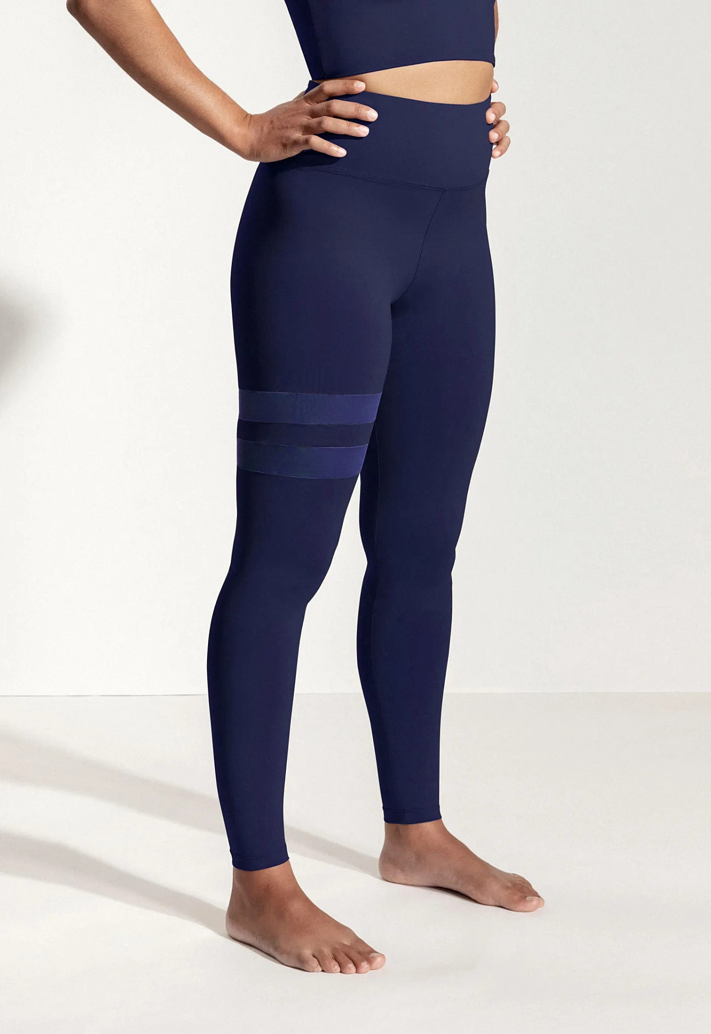 Yoga Leggings „Larimar “ in Dunkelblau